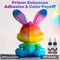 LET'S RESIN PAINT Airbrush Paint Set,42 colors with 3 Primers & 5 thinners,Water-Based Opaque & Neon & Iridescent Acrylic Paints Ready to Spray for Metal,Wood,Canvas